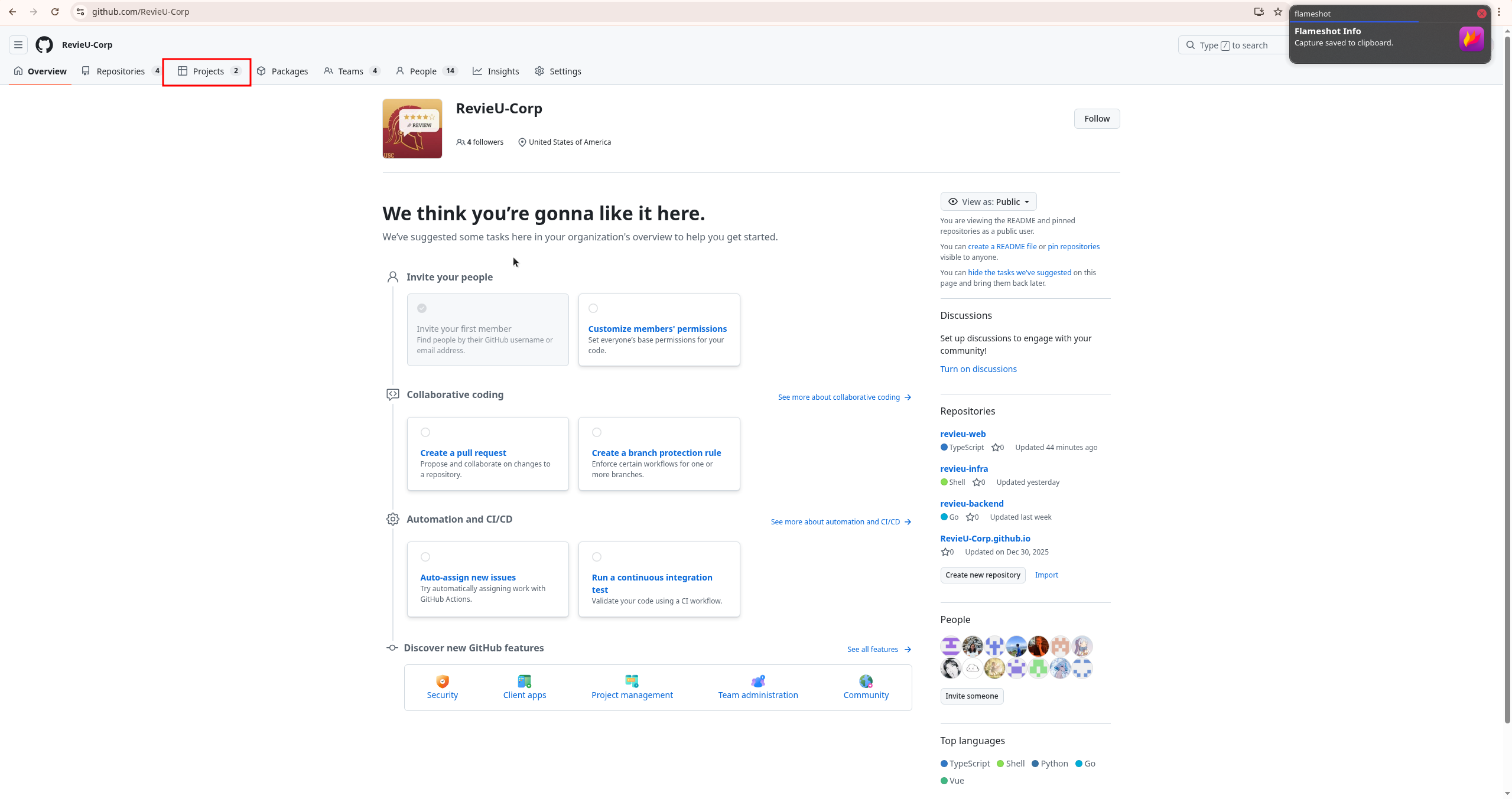 Where is GitHub Project