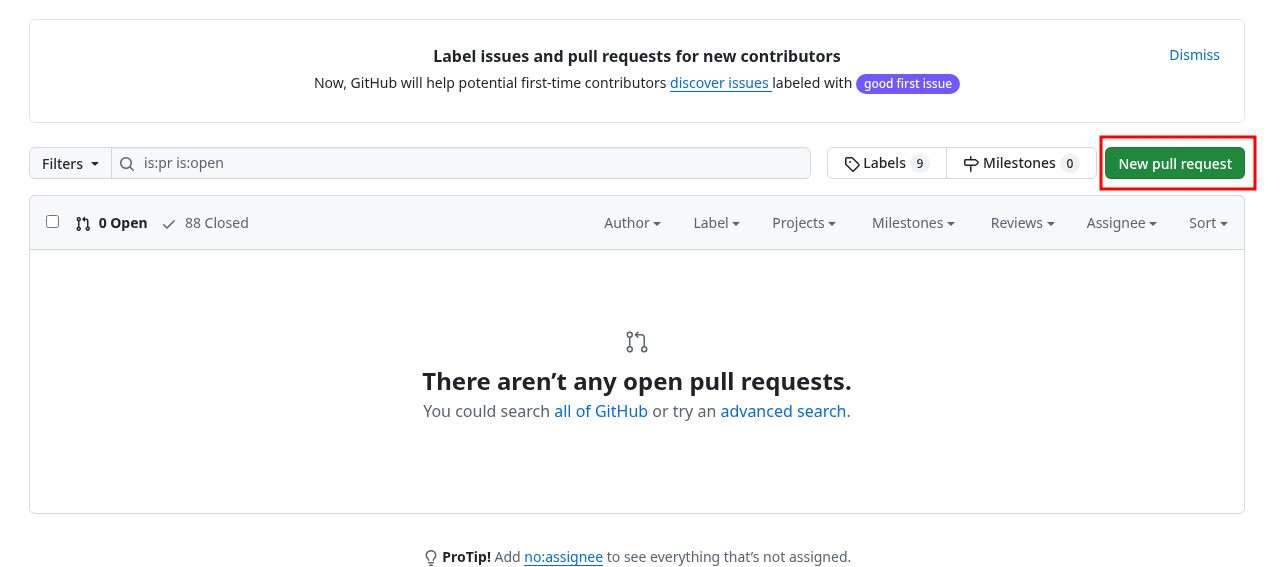 Create a Pull Requests (PR)